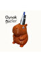 Capybara Design Pen Holder – Cute Moving Eyes Desktop Organizer Brown