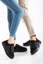 Unisex Daily Thick Sole Orthopedic Retro Stripe Black Guaranteed Sports Sneaker Shoes - 2