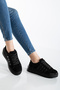 Unisex Daily Thick Sole Orthopedic Retro Stripe Black Guaranteed Sports Sneaker Shoes - 5