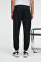 Ansel Men's Elastic Narrow Leg Three-Pocket Soft Organic Cotton Black Sweatpants - 6