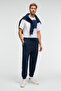 Ansel Men's Elastic Narrow Leg Three-Pocket Soft Organic Cotton Navy Blue Sweatpants - 5