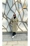 Berre Lined Collar Detailed Long Buttoned Trench Coat with Detachable Belt - 4