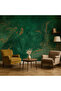 Emerald Green Gold Marble Textured Wallpaper |   Self Adhesive |   Odorless Latex Printing - 7