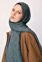 Morocco Pattern Double-Sided Shawl Dark Grey-Emerald - 5