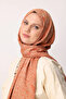 Velora Pattern Double Sided Shawl Mink-Cinnamon - 4