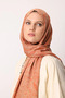 Velora Pattern Double Sided Shawl Mink-Cinnamon - 3