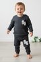 Baby Boy 96 Embroidered Waffle Fabric Seasonal 6-9-12-18-24 Months Long Sleeve Daily Baby Set