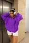 Plain Color Unisex Sweatshirt
