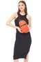 Women's Parachute Fabric Three-Compartment Orange Color Body Bag Shoulder Chest Bag - 6