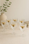 6-Piece Crystal Glass Coffee Side Water Glass Bee Glass 75 ml - 2