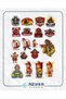 Firefighter Sticker Set 3 20 Pieces Phone, Tablet, Notebook, Laptop Sticker