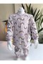 Girl-Boy Baby-Child Pajama Set 100% Cotton Long Sleeve Front Snap Fastener Seasonal - 5