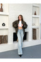 Unisex Trend Oversize Khaki Bomber Jacket - 4