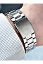 Silver Color Black Dial Sport Men's Wristwatch + Watch Box - 4