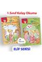 Kolay Okuyorum Elif Serisi (2 Book Set) 1. And 2. Colorful Illustrated Book for Grades 6-8