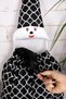 Multi-Purpose Elastic Bag Holder, Cute Decorative Organizer for Bags Kitchen Accessory & Black - 4