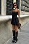 Strappy Balloon Skirt Mini Dress Jt8024 - 6