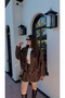 Oversize Bomber Kadın Deri Ceket