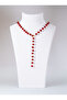 Stylish Design Necklace / Bracelet with Red Natural Stone - 2