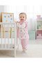Baby Girl Corded Heart Printed Vest 3 Piece Cute 6-12 Months Baby Set - 2
