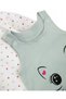 Baby Girl Ribbed Cat Printed Gardener Salopet Jumpsuit Newborn - 7