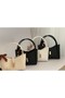 Women's Chain Strap Scarf Detailed Zippered Shoulder and Hand Bag – Tracking Detachable Strap - 3