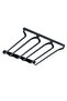 White | |   Mira 6 Stemware Hanger Stainless Metal Cup and Stemware Rack Kitchen and Bar under Cabinet Mount Wine Glass Hanger Cup Holder Stemware Holder Kitchen Bar Cafe Organizer Cup Holder Restaurant - 7