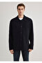 Buttoned Navy Blue Cardigan Loose Fit / Loose Relaxed Fit 0710267 -70490 - 4