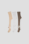 3 Pieces of Cotton Baby Girl and Child Pantyhose with Ribbon Accessories - 4