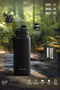 1 Hand Leak-Proof Leakproof Steel Thermos 500 ml Smoke Green St-221 - 4
