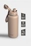 1 Hand Leak-Proof Leakproof Steel Thermos 1000 ml Light Brown St-217 - 2