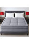 Premium Fitted-Style Mattress Topper 9cm/800GSM with deep pocket and all around elastic – Silver - 4