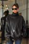 ZR Model YSL Oversized Viral Leather Jacket - 6