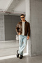 Oversize Men's Imported Leather Jacket with Fur Lining