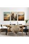 Metal Framed Real Glass Poppy Set of 3 Table