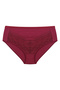 Women's 3-Piece Wide-Brimmed Lace Cotton Ribbed Panties - 5