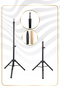 Hairdresser Training Mannequin / Platinum + Iron Tripod + Bun Sponge + Table Attachment - 4