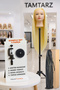Hairdresser Training Mannequin / Platinum + Iron Tripod + Bun Sponge + Table Attachment