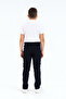Boy's School Trousers with Camisole Navy Blue G2025 - 5