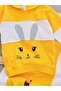 Baby Girl Rabbit Printed Sweathirt Set / Top and Bottom Set - 5