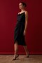 Double-Breasted Skirt with Tie Detail - Black