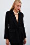 Belted Tweed Jacket - Black