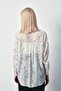 Varaklı Wide Shirt - Ecru-Gold - 6