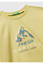 Boy's Mustard Front Printed Crew Neck Long Sleeve Jersey T-Shirt - 3