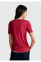 Women's Fuchsia 100% Cotton Basic Short Sleeve Crew Neck T-Shirt - 3