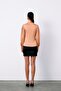 Brooched Double Breasted Blouse - Salmon - 8