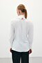 Drape Detaylı Bluz - Ekru - 7