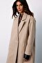 Patterned Short Coat - Camel - 7