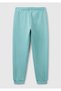 Girl's Grey-Green Benetton Logo Sweatpants - 2