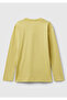 Boy's Mustard Front Printed Crew Neck Long Sleeve Jersey T-Shirt - 2
